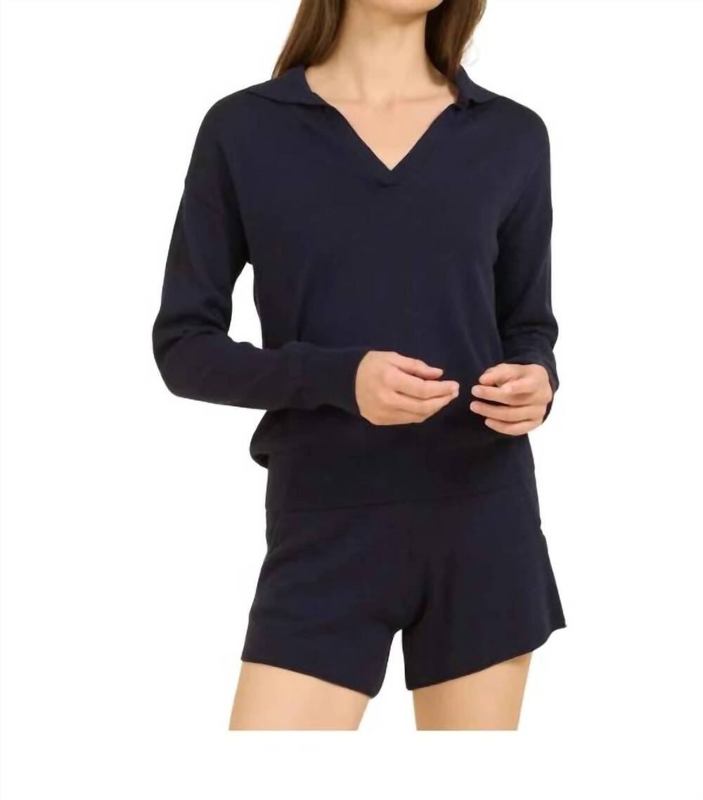 NEW ONE GREY DAY warwick cotton short in navy